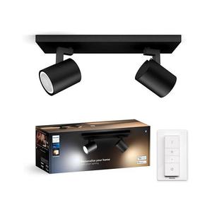 Philips - LED Stmievateľné bodové svietidlo Hue RUNNER 2xGU10/4, 2W/230V + DO čierna 8720169320352 vyobraziť
