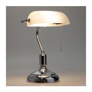 Brilagi - Stolná lampa BANK OFFICE 1xE27/60W/230V lesklý chróm/biela L352-BI/CHR vyobraziť