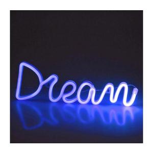 LED Neónová nástenná dekorácia DREAM LED/3W/3xAA USB modrá 327109 vyobraziť