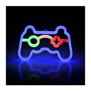 LED Neónová nástenná dekorácia GAME LED/3W/3xAA USB modrá 327161 vyobraziť
