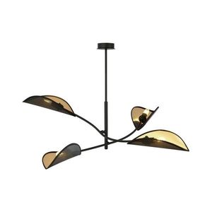 EMIBIG Luster na tyči LOTUS 4xE14/10W/230V čierna/zlatá 1106/4 vyobraziť