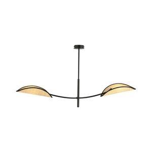 EMIBIG Luster na tyči LOTUS 2xE14/10W/230V čierna/béžová 1108/2 vyobraziť