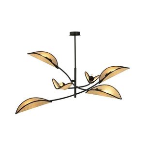 EMIBIG Luster na tyči LOTUS 6xE14/10W/230V čierna/béžová 1108/6 vyobraziť