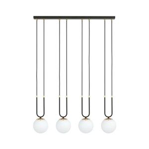 EMIBIG Luster na lanku GLAM 4xE14/10W/230V čierna 1112/4 vyobraziť