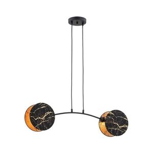 EMIBIG Luster na lanku MOTIF 2xE27/15W/230V čierna/zlatá 1327/2 vyobraziť