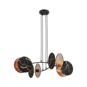 EMIBIG Luster na lanku MOTIF 4xE27/15W/230V čierna/zlatá 1327/4 vyobraziť
