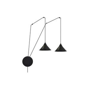 EMIBIG Luster na lanku ABRAMO 2xE27/15W/230V čierna 160/2 vyobraziť