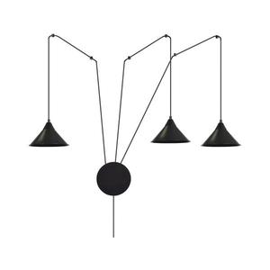 EMIBIG Luster na lanku ABRAMO 3xE27/15W/230V čierna 160/3 vyobraziť