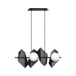 EMIBIG Luster na lanku DRIFTON 4xE14/10W/230V čierna 636/4 vyobraziť