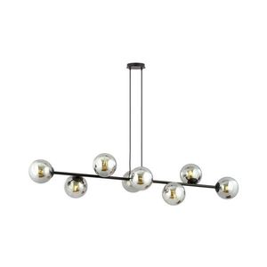 EMIBIG Luster na lanku ROSSI 8xE14/10W/230V čierna/šedá 875/8 vyobraziť