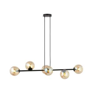 EMIBIG Luster na lanku ROSSI 6xE14/10W/230V čierna/béžová 876/6 vyobraziť