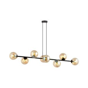 EMIBIG Luster na lanku ROSSI 8xE14/10W/230V čierna/béžová 876/8 vyobraziť