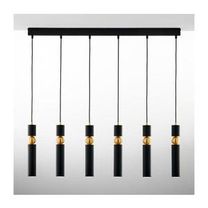 Jupiter 2005 - Luster na lanku ALAS 6xGU10/10W/230V čierna/zlatá 2005 vyobraziť