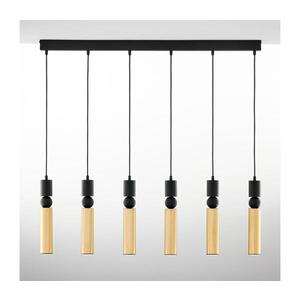 Jupiter 2008 - Luster na lanku ALAS 6xGU10/10W/230V zlatá/čierna 2008 vyobraziť