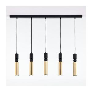 Jupiter 2012 - Luster na lanku ALAS 5xGU10/10W/230V čierna/zlatá 2012 vyobraziť