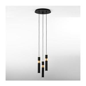 Jupiter 2013 - Luster na lanku ALAS 3xGU10/10W/230V čierna/zlatá 2013 vyobraziť