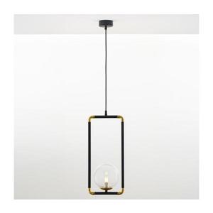 Jupiter 2023 - Luster na lanku ZAFRA 1xG9/10W/230V čierna/zlatá/číra 2023 vyobraziť