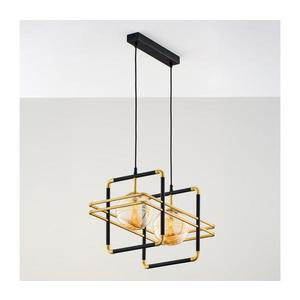 Jupiter 2026 - Luster na lanku FIORI 2xG9/10W/230V čierna/zlatá/béžová 2026 vyobraziť
