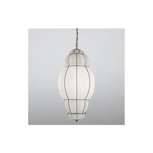 SIRU - Luster na reťazi RIVISTO 1xE27/60W/230V pr. 45 cm čierna/biela benátske sklo MS658-060BLL vyobraziť