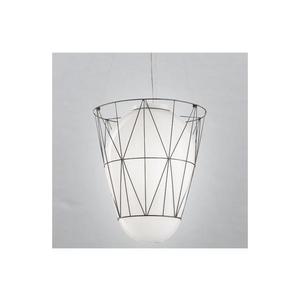 SIRU - Luster na lanku SEGNI 1xE27/60W/230V čierna/biela benátske sklo MS434-040BLL vyobraziť