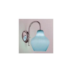 SIRU - Nástenná lampa LONDON 1xE27/60W/230V modrá/lesklý chróm benátske sklo LB601-025AMI vyobraziť