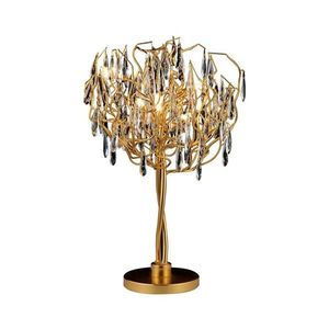 Krištáľová stolná lampa 5xG9/40W/230V zlatá CA061/T vyobraziť
