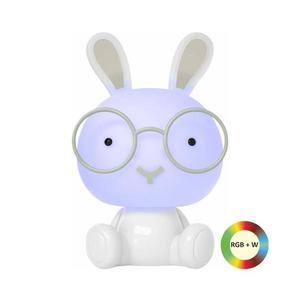 LED RGBW Stmievateľná detská nočná lampička 2, 5W/230V králik biela 325631 vyobraziť
