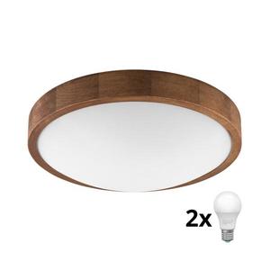 Brilagi - LED Stropné svietidlo CARVALHO SLIM 2xE27/60W/230V dub čerešňa pr. 37 cm 8590828607144 vyobraziť