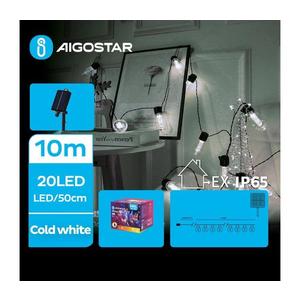 B.V. - LED Solárna vianočná reťaz 20xLED/8 funkcií 11, 5m IP65 studená biela B10201Q8N vyobraziť