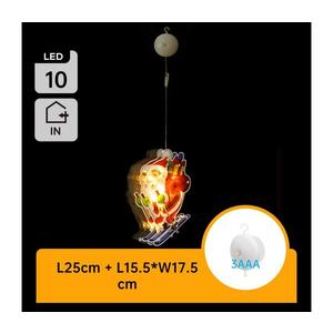 B.V. - LED Vianočná dekorácia LED/3xAAA Santa na lyžiach 23cm B10303K63 vyobraziť