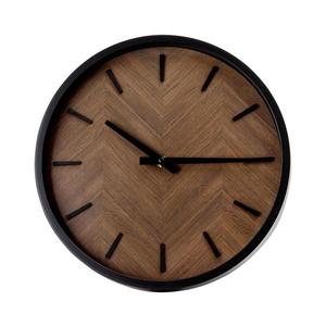 Nástenné hodiny pr. 30 cm 1xAA čierna/hnedá PZDK vyobraziť