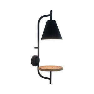 Rabalux 71293 - Nástenná lampa s poličkou AZOME 1xE27/15W/230V buk 71293 vyobraziť