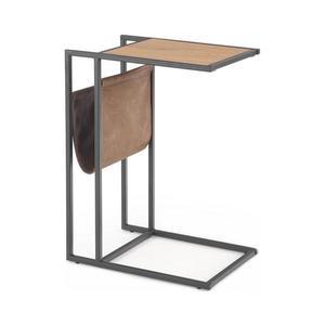 Halmar Odkladací stolík COMPACT 65x47 cm čierna/hnedá V-CH-COMPACT-LAW vyobraziť