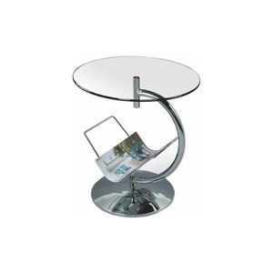 Halmar Konferenčný stolík ALMA 50x45 cm lesklý chróm V-CH-ALMA-LAW-BEZBARWNY vyobraziť