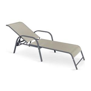 Halmar Polohovateľné ležadlo MOSLER šedá/béžová V-CH-MOSLER-LEŻAK vyobraziť