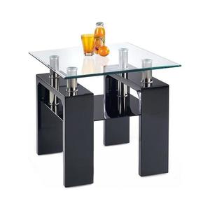 Halmar Konferenčný stolík DIANA 55x60 cm čierna/číra V-CH-DIANA_KWADRAT_H-LAW-LAK-CZARNY vyobraziť