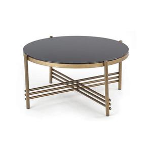 Halmar Konferenčný stolík ISMENA 41x80 cm zlatá/čierna V-CH-ISMENA-LAW vyobraziť