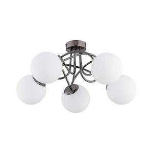 Prisadený luster BANKO 5xE14/10W/230V čierny chróm 63202 vyobraziť