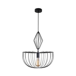 Luster na lanku JASMINA 1xE27/20W/230V pr. 40 cm čierna 328380 vyobraziť