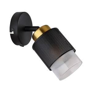 Globo 15709-1 - Nástenné bodové svietidlo OLGA 1xE27/40W/230V čierna/zlatá 15709-1 vyobraziť