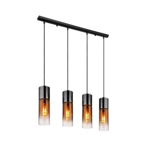 Globo 21000-4HG - Luster na lanku ANNIKA 4xE27/25W/230V čierna/medená 21000-4HG vyobraziť