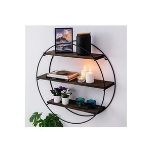 Nástenná polica TULIPA 60x15 cm smrek/čierna 491CRT1101 vyobraziť