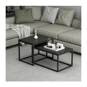 SADA 2x Konferenčný stolík LEKA čierna 506MNR1232 vyobraziť