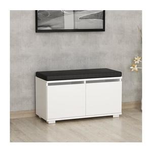 Skrinka na topánky DRAGO 42x80 cm biela/čierna 506MNR3329 vyobraziť