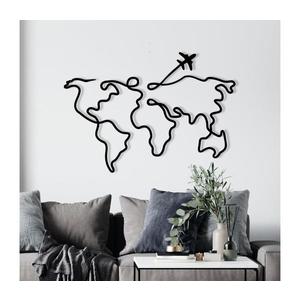 Nástenná dekorácia 60x42 cm mapa kov 279ENZ1229 vyobraziť