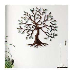Nástenná dekorácia 60x60 cm strom kov 891TNL2427 vyobraziť