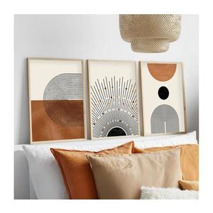 SADA 3x Obraz vo fotorámčeku 50x70 cm béžová/hnedá 693BSE1465 vyobraziť