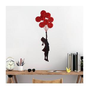 Nástenná dekorácia 100x34 cm dievča kov/mach 891TNL3271 vyobraziť