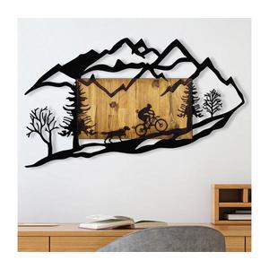 Nástenná dekorácia 110x65 cm jazda na bicykli drevo/kov 899SKL2176 vyobraziť