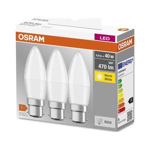 SADA 3x LED Žiarovka B38 B22d/4, 9W/230V 3000K - Osram 4052899961517 vyobraziť